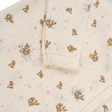 بذلة طويلة لحديثي الولادة للأطفال - PLUIE DE FLEUR YELLOW