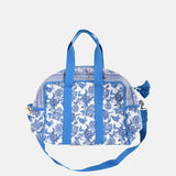 Organic Cotton Travel Bag - Blue Lobelia Garden