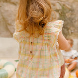 Romper - Yellow Positano Check