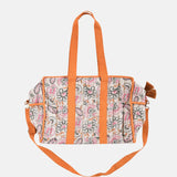 Sac de voyage en coton bio - Crème Dolce Flowers