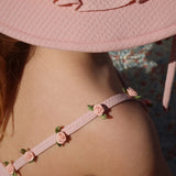 شمس - قبعة سباحة فلوري - مسحوق وردي