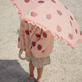 Umbrella for children - STRAWBERRY GLITTER