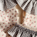 بيكيني للبنات - سيرافين بيتش بيكيني - فلور تري الوان