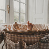 جيب تخزين السرير - Check Check Beige