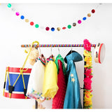 تنورة توتو البيضاء مع المهور الملونة