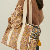 Organic cotton travel bag - Honey Poem