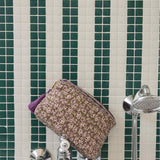 Toiletry bags - Khaki Freesia Dreams