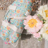 Organic Cotton Tote Bag - Water River Flowers