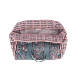 حقيبة سفر من القطن العضوي - أزرق مخضر حديقة عدن