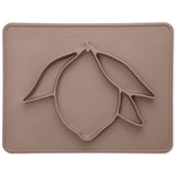 Silicone lemon-shaped plate - SILICONE DINNER BOWL LEMON - BARK