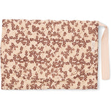Portable changing pad-WINTER LEAVES DARK RED