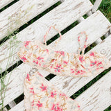 Girls' bikini - RASPBERRY FLOWERS