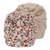 Lot de 2 bonnets pour tout-petits en coton bio - COQUELICOT/SABLE BRÉSILIEN