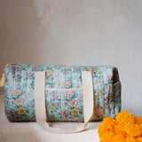Organic cotton diaper bag - WATER JODHPUR FLOWER