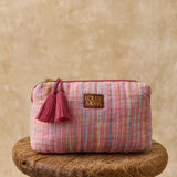 תיק רחצה  - Pink Pomelo Checks