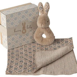 סט רעשן ארנבים - קרם אפרסק - Rabbit rattle set - Cream Peach