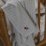 טטרה גדולה/שמיכה - Gingham Sky Blue (Copie)