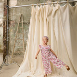 אוברול - IRMA - cream floral haven