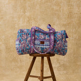 Organic Cotton Travel Bag - Pink Catania Stripes