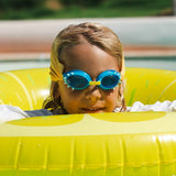 משקפי שחייה - בייבי(2-6) צהוב קוצים
