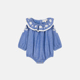 רומפר - Blue Chambray