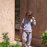 חולצה - ITTY SWEATSHIRT GOTS - SLEET LEVITER