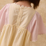 שמלה - AURORA - pink&yellow