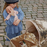 עגלה לבובה - DOLL PRAM - SPARKLY CHERRY