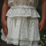MORA SKIRT GOTS - OPTIC WHITE חצאית