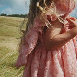 ALLY FLOWER DRESS - VEILED ROSE שמלה