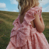 ALLY FLOWER DRESS - VEILED ROSE שמלה