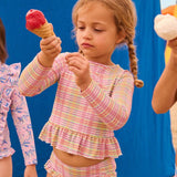 סט בגד ים- YANI - pink island checks