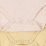 סט 2 בגדי גוף - PERLA - banana crepe/creole pink