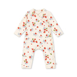 אוברול - BASIC NEWBORN ONESIE GOTS - MARMALADE