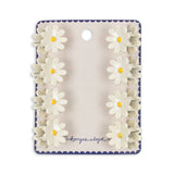 סט 8 סיכות - DAISY ANTIQUE WHITE