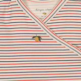 אוברול - BASIC NEWBORN ONESIE GOTS - Stripe Tricolore Petit