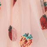 YVONNE FRILL DRESS-STRAWBERRY ROSE שמלה