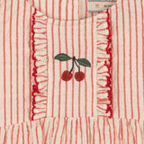 ELLIE FRILL ROMPER GOTS-AMOUR STRIPE רומפר