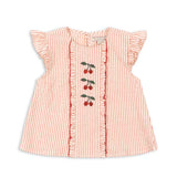 ELLIE FRILL TOP GOTS-AMOUR STRIPE חולצה
