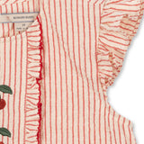 ELLIE FRILL TOP GOTS-AMOUR STRIPE חולצה