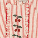 ELLIE FRILL TOP GOTS-AMOUR STRIPE חולצה