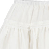 MORA SKIRT GOTS - OPTIC WHITE חצאית