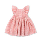 ALLY FLOWER DRESS - VEILED ROSE שמלה