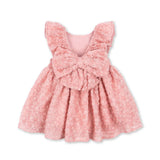 ALLY FLOWER DRESS - VEILED ROSE שמלה