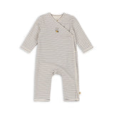 אוברול - BASIC NEWBORN ONESIE GOTS - STRIPE COMO