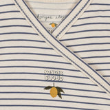 אוברול - BASIC NEWBORN ONESIE GOTS - STRIPE COMO