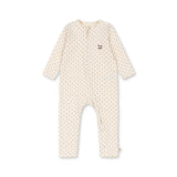אוברול - BASIC ZIP ONESIE GOTS - BLUE DOT
