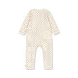 אוברול - BASIC ZIP ONESIE GOTS - BLUE DOT