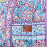 Organic Cotton Travel Bag - Pink Catania Stripes