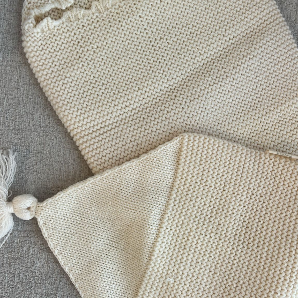 Cocon bébé (pull) - gris clair | noyer | beige